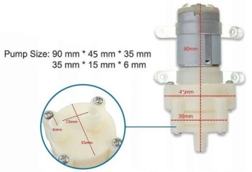 Мембранный водяной насос 6V 12V Насос 2 л/мин R385