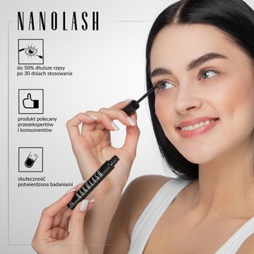 Кондиционер для ресниц Nanolash 3мл - ускоряет рост ресниц, регенерирующая сыворотка