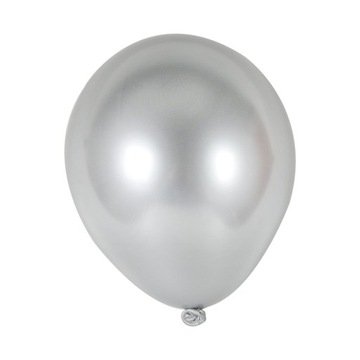 Balony mini efekt chromu shiny glossy srebrne 8szt