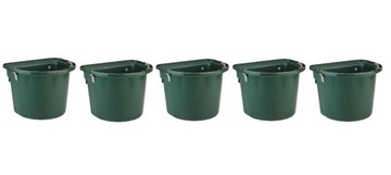 Кормушка-поилка для лошадей с крючком и ручкой, 5 шт.