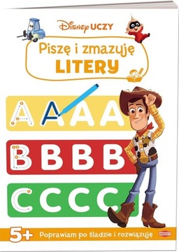 Disney uczy. Piszę i zmazuję litery Nauka pisania