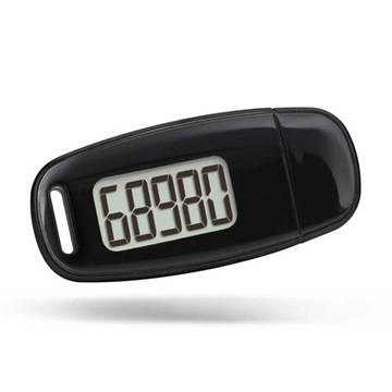 3D Digital Pedometer Mini Simple Walking Step Counter USB Rechargeable