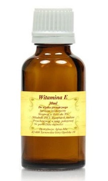 WITAMINA E 30ml - antyoksydant - WITAMINA MŁODOŚCI