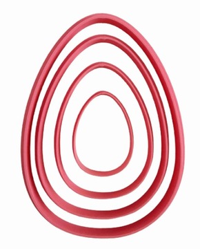 4 X FOREMKA WYKRAWACZ FORMA OZDOBA WIELKANOCNA WIELKANOC jajo zestaw 15 cm