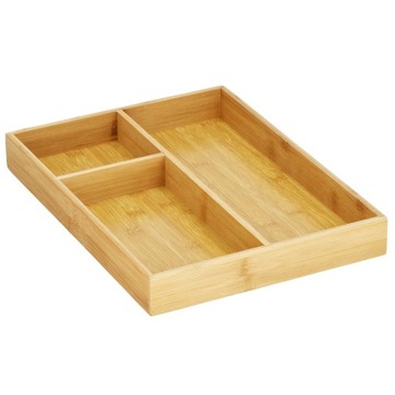 ОРГАНАЙЗЕР ДЛЯ СТОЛОВЫХ ПРИБОРОВ БАМБУК УНИВЕРСАЛЬНАЯ ВСТАВКА ДЛЯ КУХОННОГО ЯЩИКА XXL