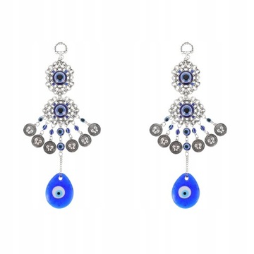 Wisiorek Blue Eyes Prezenty Evil Decor 2 sztuki