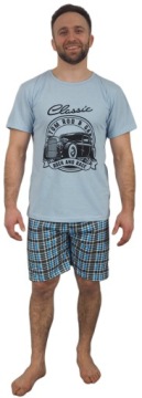 Мужские пижамы XXL шорты клетчатые папа BOY Классика