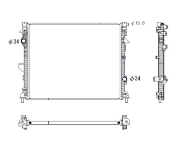 CHLADIČ FORD EDGE 15 - 18 F2GZ8005A