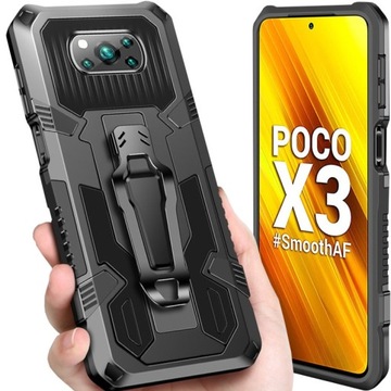 ETUI PANCERNE TANK DO XIAOMI POCO X3 / PRO +SZKŁO