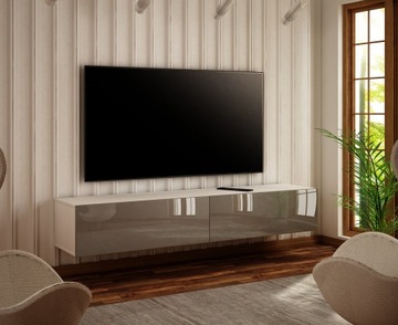 ПОДВЕСНОЙ ШКАФ ПОД ТЕЛЕВИЗОР 140 СМ БЛЕСК, АКЦИЯ!!