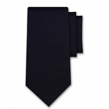 CZARNY KRAWAT SLIM WĄSKI ŚLEDZIK GŁADKI JEDNOLITY