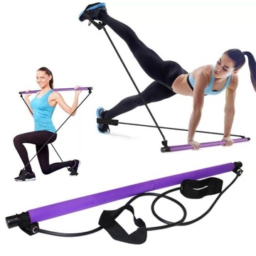Drążek do ćwiczeń Gumy Oporowe Joga Pilates Bar