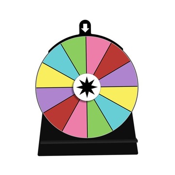 Красочная прялка, редактируемая интерактивная игра, акриловая питьевая вода, 12 мест