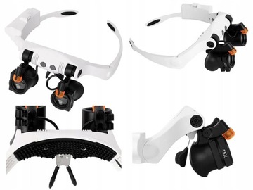 УВЕЛИЧИТЕЛЬНЫЕ ЧАСОВЫЕ ОЧКИ ЮВЕЛИРНЫЙ СЕРВИС РЕМОНТ 25Х 20Х LED