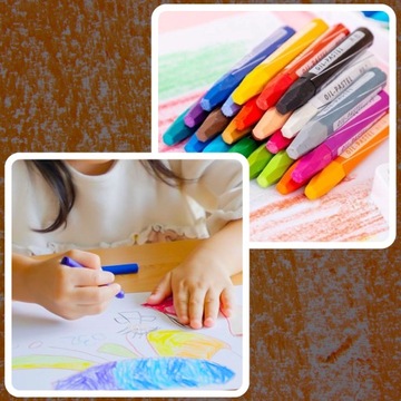 НАБОР ШКОЛЬНЫХ МЕЛКОВ 24 ШТ ДЕТСКИМ ДЛЯ ШКОЛЫ ДЛЯ РИСОВАНИЯ