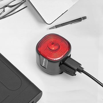 Lampka przednia latarka ROWEROWA mocne Światło halogen 3xLED 1200lm + tylna
