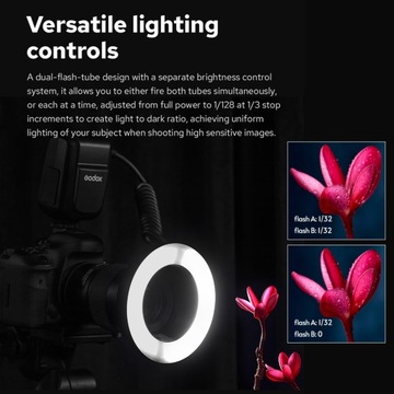 Godox MF-R76 Универсальный кольцевой фонарь для