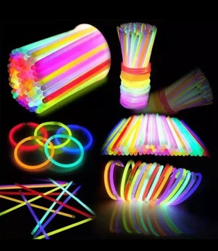 ФЛУОРЕСЦЕНТНЫЕ СВЕТЯЩИЕСЯ ЛЕНТЫ 100 шт.
