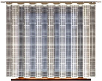 Firana KRATKA do pokoju / kuchni rozm. 250x160cm (obszyta) prod. HAFT S.A.