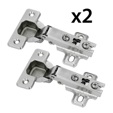 ZAWIAS MEBLOWY PROSTY FI35 NAKŁADANY 110 STOPNI PROWADNIK H2