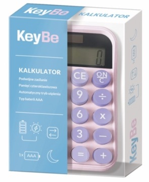 KALKULATOR настільний 10-цифровий PASTEL LINE, KEYBE
