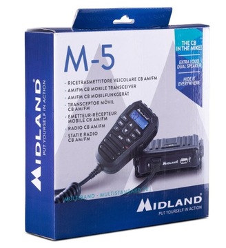 CB-РАДИО В PEAR MIDLAND M-5 USB + МАЛЕНЬКАЯ АНТЕННА MIDLAND LC29 33см НАКЛЕЙКА