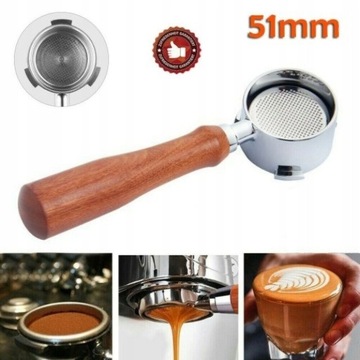 ПОРТФИЛЬТР ДЛЯ ЭСПРЕССО БЕЗ ДНК 51 ММ ЗАПАСНОЙ ФИЛЬТР DELONGHI EC680/EC685