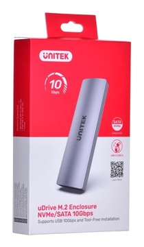 ДИСКОВЫЙ КОРПУС UNITEK M.2 NVME/SATA 10 ГБ/с, S1230A