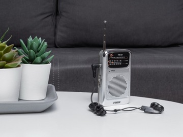 RADIO PRZENOŚNE KIESZONKOWE NA BATERIE MAŁE AM FM SŁUCHAWKI W ZESTAWIE