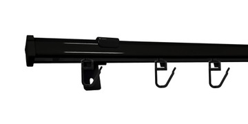 Karnisz pojedynczy sufitowy CZARNY karnisze szyna sufitowa aluminiowa 150