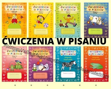 Ćwiczenia w pisaniu 8 zeszytów 5-7 lat