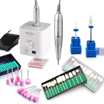 Сверло для ногтей мощностью 40 Вт + фрезы для камня из фетра