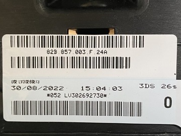 AUDI A1 82A DESKA KONZOLA 82B857003F