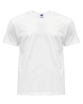 T-SHIRT MĘSKI KOSZULKA BIAŁA 100% BAWEŁNA JHK XS