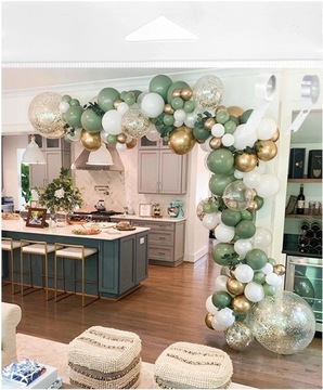 Воздушный шар-гирлянда с бантом Оливково-зеленые воздушные шары размера XXL ДЛЯ 1-го дня рождения КРЕЩЕНИЕ ПРИЧАСТИЕ КРЕЩЕНИЯ