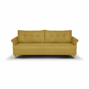 Kanapa sofa 3 os z funkcją spania ELITE żółta