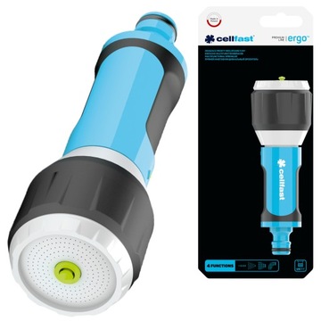 МНОГОФУНКЦИОНАЛЬНЫЙ ПРЯМОЙ РАСПЫЛИТЕЛЬ CELLFAST ERGO 53-310 ВОДЯНОЙ ПИСТОЛЕТ 4-В-1