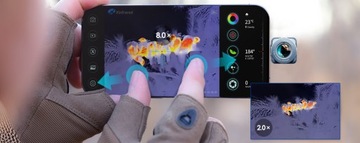 Тепловизионная камера Xinfrared XH09 USB C для смартфона, измерение температуры