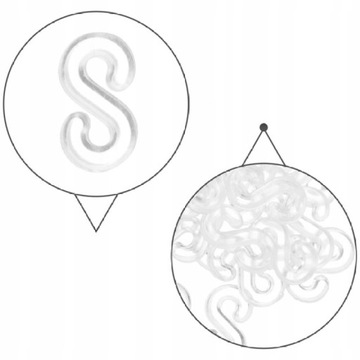 ЗАЖИМЫ ДЛЯ РЕЗИНОВЫХ БРАСЛЕТОВ, БЕЛЫЕ ЗАЖИМЫ DIY, 500 ШТ.