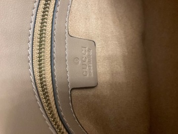 Сумка Gucci из бежевой кожи