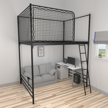 ANTRESOLA 140X200 z SIATKĄ ZABEZPIECZAJĄCĄ U GORY