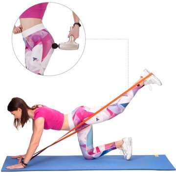 МАССАЖЕР МАССАЖНЫЙ ПИСТОЛЕТ HMS PDM3134I ЗОЛОТОЙ