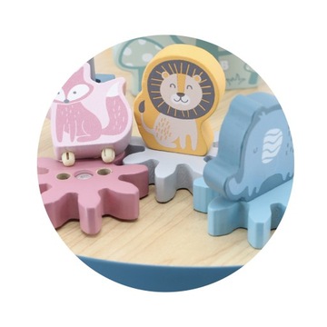 VIGA DREWNIANY STOLIK EDUKACYJNY PRZEPLATANKA