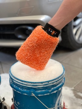 ADBL CAREMITT перчатка для мытья автомобиля, большая, безопасная ОРАНЖЕВЫЙ 27x20см