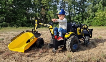 Большой экскаватор-тягач с аккумулятором 720-Т с прицепом 24 В 10 Ач.