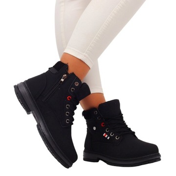 BUTY ZIMOWE BOTKI TRAPERY ZIMOWE OCIEPLANE DAMSKIE