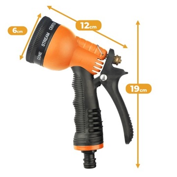 ВОДОПИСТОЛЕТ ДЛЯ 8-ФУНКЦИОНАЛЬНОГО САДОВОГО ШЛАНГА