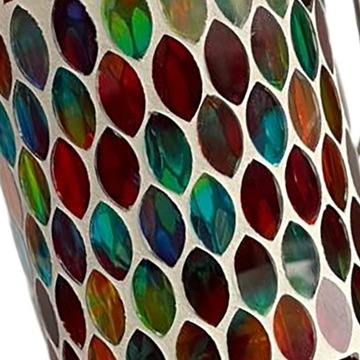 Мозаика Солнечные фонари Jar Light Водонепроницаемые солнечные ночные огни для свадьбы Красный