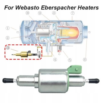 НАСОС ТОПЛИВНЫЙ НАСОС 12V 22ML WEBASTO 5KW EBERSPACHER КИТАЙСКИЙ