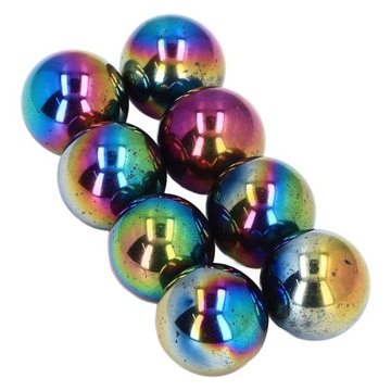 10 szt. Kulka magnetyczna Dia25mm Magnesy w kolorze tęczy Zabawa LB